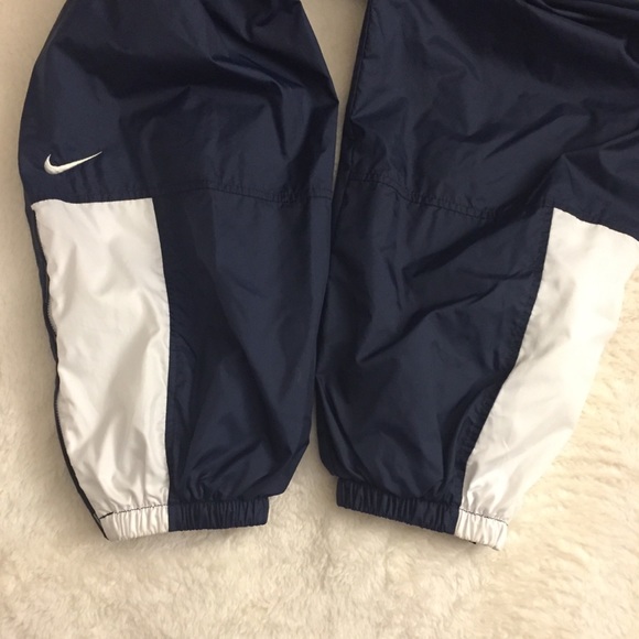 SOLD! NIKE  Navy Blue/White Mens XL Wind Pants - Picture 5 of 8